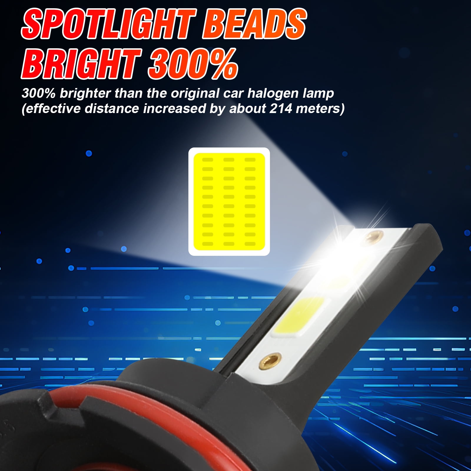 For Nissan Frontier 2001-2017 2015 2016 2017 2018 2019 2020 9007/HB5 Combo High Low Beam 2-Pack LED Headlight 7000LM Kits Bulbs White 6000k Hi-Lo Lights in One 300% Brighter
