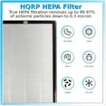 thumbnail image 6 of HQRP MA40 Replacement Filter 2-Pack Compatible with Medify Replacement for MA40, MA40A, MA40B, MA40W, MA40-UV Air Purifier, 6 of 8