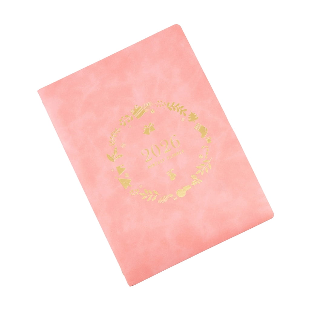 2026 Weekly Planner Notebook with Refillable 6 Rings Leather Binder Cover Dated