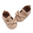 thumbnail image 3 of Biezeib Baby Girl PU Flats Soft Soles Elegant Cute Bow Mary Jane Dress Shoes Casual Walking Shoes for Newborn Toddler, 3 of 6