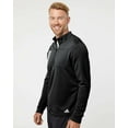 thumbnail image 2 of Adidas - 3-Stripes Double Knit Quarter-Zip Pullover - A482 - Black/ Grey Two, 2 of 4