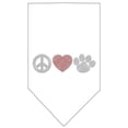 thumbnail image 4 of Pet and Dog Bandana Rhinestone, "Peace Love Paw", 4 of 10