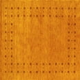 thumbnail image 1 of Ahgly Company Machine Washable Indoor Square Abstract Yellow Contemporary Area Rugs, 7' Square, 1 of 4
