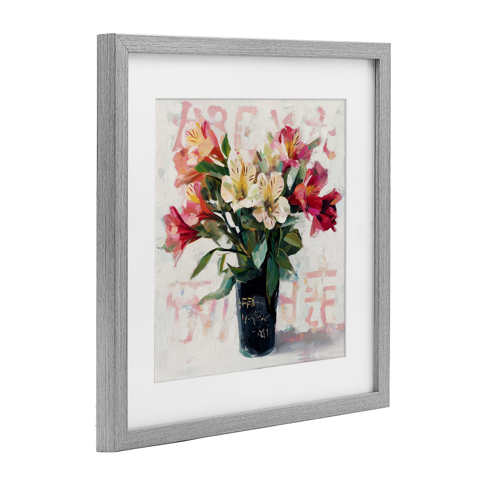 Stupell Industries Street Style Harmony Bouquet Gray Framed Print Under Glass, design by Svetlana Aleynikova