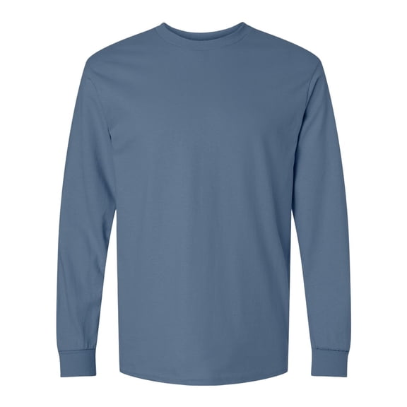 Ultra Cotton Long Sleeve T-Shirt, XL, Indigo Blue