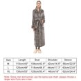 thumbnail image 5 of Womens Mens Fleece Robe Soft Plush Bathrobe Long Warm, 5 of 5