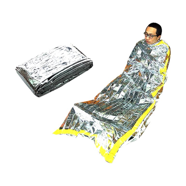 Emergency Thermal Blankets , Silver 78''x39'', Survival Gear for Adults u0026  Kids, Mylar Blankets Reflective,Material Conserves Heat ,Bug Out Bags ,  First Aid Kits, Car Emergency Kit - Walmart.com