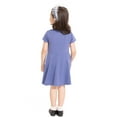 thumbnail image 4 of Frozen Toddler Girls Graphic Print Skater Dress with Short Sleeves, Sizes 12M-5T, 4 of 8
