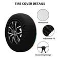 thumbnail image 4 of Balery Dancing African Womanstire Cover Waterproof Dust-Proof, Universal Spare Wheel Tire Cover For Trailer, Rv, Suv Truck And Vehicle Camper Accessories-16 Inch, 4 of 9