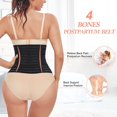 thumbnail image 3 of Eleady Postpartum Waist Trainer Maternity Belly Band Wrap for Pregnancy C Section Recovery Support Belt Tummy Control Body Shaper Girdle for Women(Black Small), 3 of 7