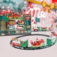 thumbnail image 1 of Wmkox8yii Juego de tren navideño con vías, juegos de regalo navideño para niños, juego de tren a batería para niños y niñas, tren de juguete navideño para niños de 2 a 8 años (sin sonido ni luces), 1 of 8
