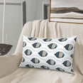 thumbnail image 4 of Plush Throw Pillow Covers, Blue swimming fish Pillow Cases with Invisible Zipper, Breathable Microfiber Pillow Cases Standard Size for Sleeping Bedroom Sofa Living Room 16x24, 4 of 5