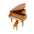 thumbnail image 4 of Music Box, Wooden Piano Music Box Clear Sound Elegant Wood Simple Operation For Kids Friends Gift ANGGREK No, 4 of 7