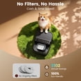 thumbnail image 4 of Oneisall PW17 Filterless Cat Water Fountain, 3.5L/118oz Separate Clean and Dirty Water Pet Fountain with Stainless Steel Bowl, Wireless Cat Water Fountain, Black, 4 of 12