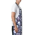 thumbnail image 3 of Naloa Skull flower crystal Apron Kitchen Aprons with Pockets for Women Men Chef, 3 of 8