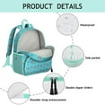 thumbnail image 4 of Mermaid Starfish Student Backpack – Beach Seashells Seahorse Fish Creatures Ocean Anchor Sea Marine Coral Tropical Seaside Nautical Summer Sand Vintage Design, 4 of 6