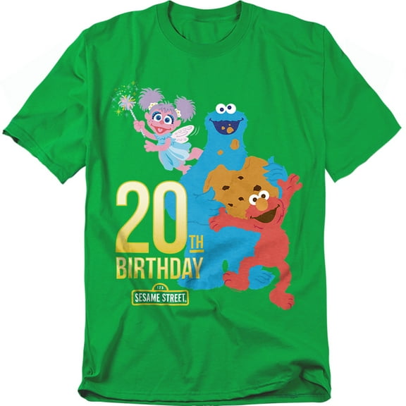 Sesame Street T-Shirt 20Th Birthday Group Unisex Graphic Tee For Men & Women