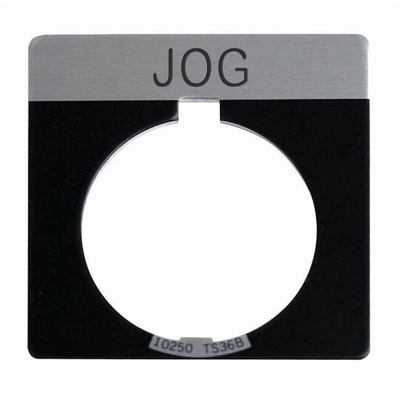 Eaton Cutler-Hammer Legend Plate,Square,Jog,Black 10250TS19