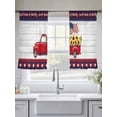thumbnail image 5 of Independence Day Sheer Curtains 45 Inch Length 2 Panels Set Window Treatments, Red Truck Flag Sunflowers Wooden Grain Rod Pocket Semi Curtains for Living Room/Bedroom/Kitchen Décor, 104"W x 45"L, 5 of 7
