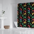 thumbnail image 2 of Colorful Controllers Games Icons Black Pattern Shower Curtain 72"x72" ,Bathroom Decorative Shower Curtains Set with 12 Hooks,Modern Waterproof Washable Shower Curtain, 2 of 6