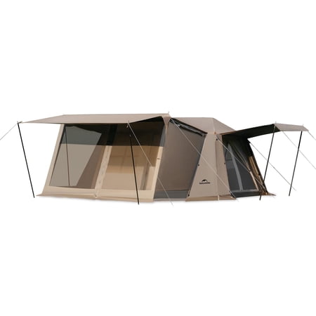 Naturehike Village Camping Tent,4/6/8 Person Tents for Camping, 60S Easy Setup Instant Tent for Family Camping, Car Camping