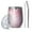 Pink Floral and, variant on 12oz Stemless Wine Tumblers Pink Boho Bohemia Rainbows Hearts Stars Pattern Vacuum Insulated Stainless Steel Travel Tumbler Cups Mug with Lid and Straw for Champaign,Cocktail,Beer with Cleaning Brush