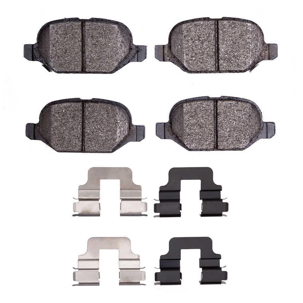 Dynamic Friction Company 1600-1569-01 DFC EURO 5000 Ceramic Brake Pads and Hardware Kit