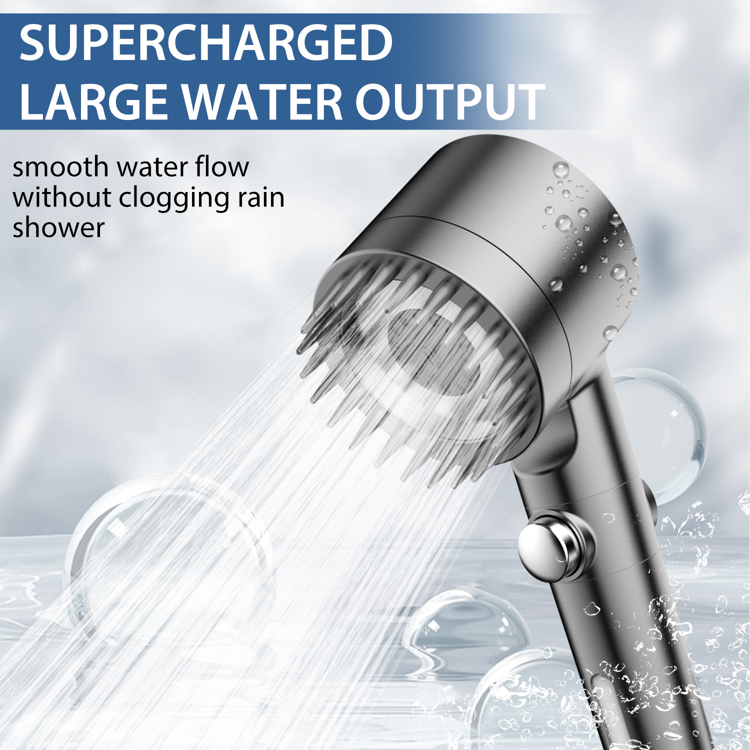 Feelso Filtered Shower Head with Handheld, 4 Spray Modes photo 3