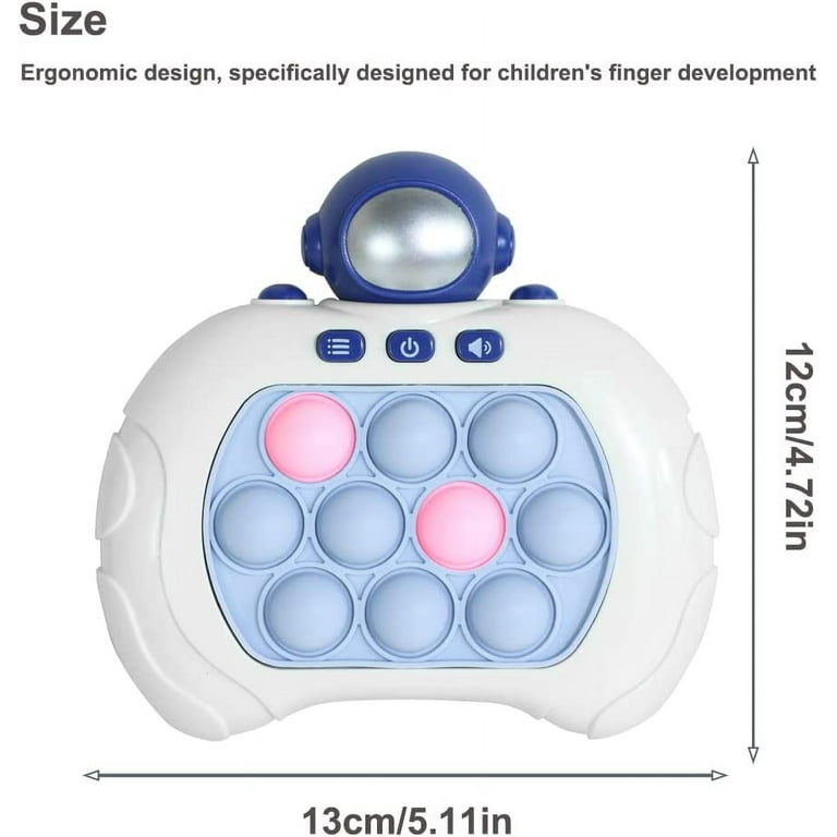 Pop It Game Light Up Fidget Toy, Quick Push Game Console, Whack a Mole Game,  Decompression Breakthrough Puzzle Pop Game Machine, Multiple Game Modes Toy  for 3+ Years (Bear) 