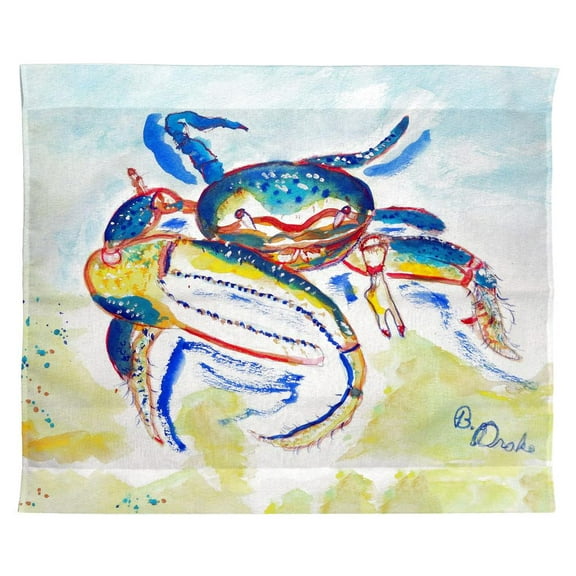 Betsy Drake Interiors Colorful Fiddler Crab Wall Hanging 24x30