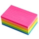 thumbnail image 3 of Notas Adhesivas Forradas 3X5 En Postes Adhesivos Con Rayas Brillantes Blocs De Notas Potentes Súper Adhesivos Coloridos Su Fuerte Adhesivo 6 Blocs Por Paquete 75 Hojas Por Bloc, 3 of 3