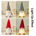thumbnail image 4 of Muñeco de Navidad de 1 a 4 piezas, muñeco de elfo de punto con luz Led nocturna, decoraciones navideñas para el hogar, regalo de Año Nuevo 2024, 2025（B3-Green 30cm 1pc, 4 of 5