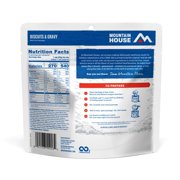Mountain House Freeze Dried Emergency Biscuits & Gravy Survival Camping & Backpacking Food- 6 Pouches