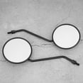 thumbnail image 1 of Side Mirrors Bike, Rearview Mirror Retro 2Pcs Round Side Mirrors Universal Motorcycle Mirrors, For Motorcycle Electric Bicycle, 1 of 8