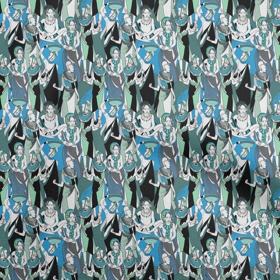 oneOoneCottonSilkMediumBlueFabricAfricanSewingCraftProjectsFabricPrintsByYard42InchWide