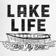 thumbnail image 3 of CafePress - Lake Life Floats My Boat Men's Light Pajamas - Men's Light Loose Fit Cotton Pajama Set, 3 of 7