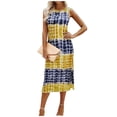 thumbnail image 1 of WILLBEST Vestidos de Lino para Mujer Vestido de Verano Informal y Sexy con Dobladillo y Abertura Grande​​, 1 of 3