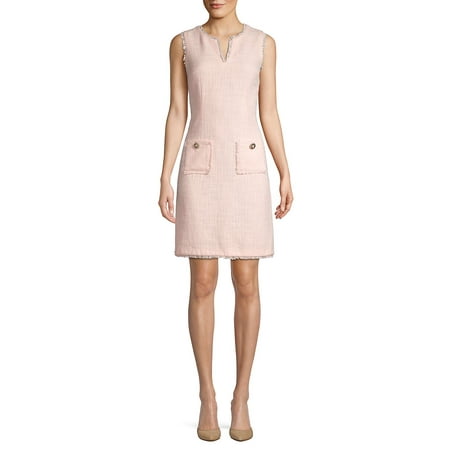 - Tweed Shift Dress