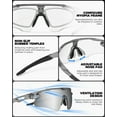 thumbnail image 3 of VICTGOAL Photochromic Cycling Glasses for Men Women, Clear Bike Glasses with UV400 Protection, Outdoor Sports Running Sunglasses Goggles, 3 of 8