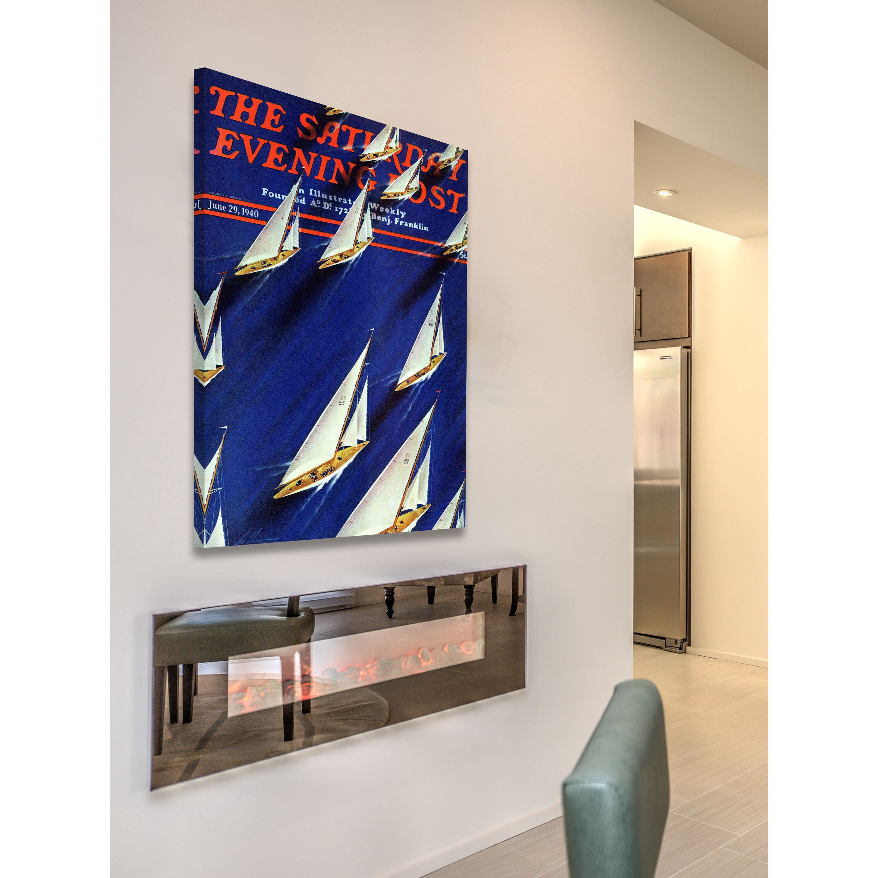 Marmont Hill "Saturday Evening Post 1940" Painting Print on Canvas