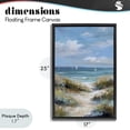 thumbnail image 4 of Stupell Industries Cottage Sailboat Path Impression Black Floating Frame Canvas Art, 17 x 25, by Petals Prints Design, 4 of 8