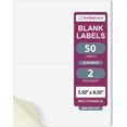 thumbnail image 1 of duomi-- Laser/Ink Jet White Labels (8-1/2" x 5-1/2" - 2 Per Page | 50 Labels), 1 of 4