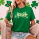 thumbnail image 1 of TaTaai Women's St. Patrick's Day Themed Print Round Neck Short Sleeve T-Shirts Casual Fashion Lightweight Soft Tops Comfortable Tees for Daily Vacation Work Wear Gift, 1 of 7