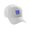 White, variant on Daxton Structured Baseball Hat Cap Curved Visor Old English Font White Hat Royal E
