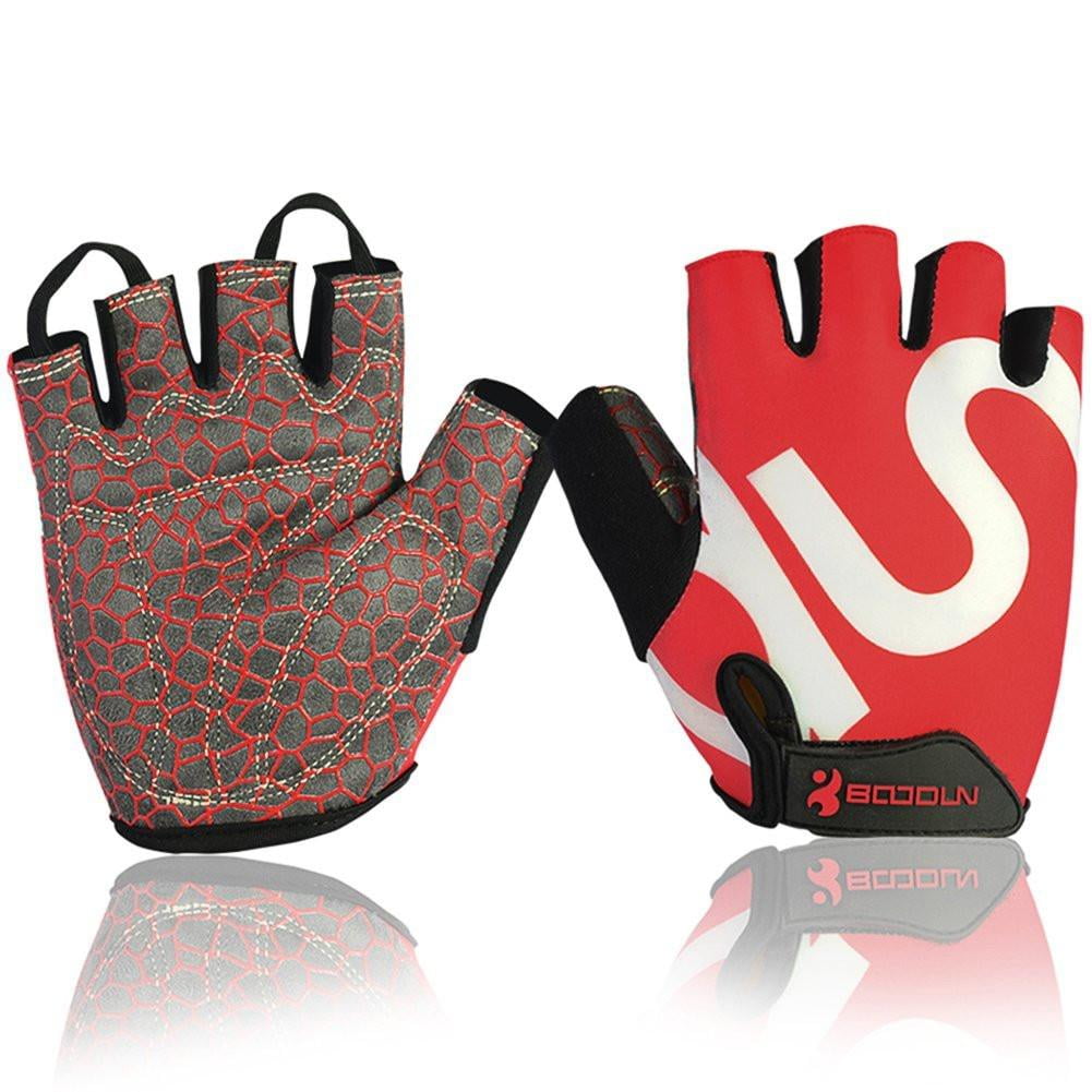 BOODUN Cycling Gloves with Shockabsorbing Foam Pad Breathable Half