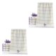 thumbnail image 1 of Monstrate Toallas faciales de rayas gruesas de algodón puro, toallas absorbentes de secado rápido con patrón de lavanda Type1 NO1 Monstrate CBP003778, 1 of 6