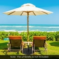 thumbnail image 4 of Gymax 40 lbs Patio Round Umbrella Weighted Base Heavy-Duty Table Market Stand Outdoor, 4 of 10