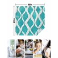 thumbnail image 5 of nqOlkjepod Teal Wave Cloth Napkins Set of 6 Reusable Dinner Napkins, Modern Abstract Art Farmhouse Cocktail Napkin Washable Table Napkins for Wedding/Holiday Party/Baby Shower 20"x20", 5 of 8