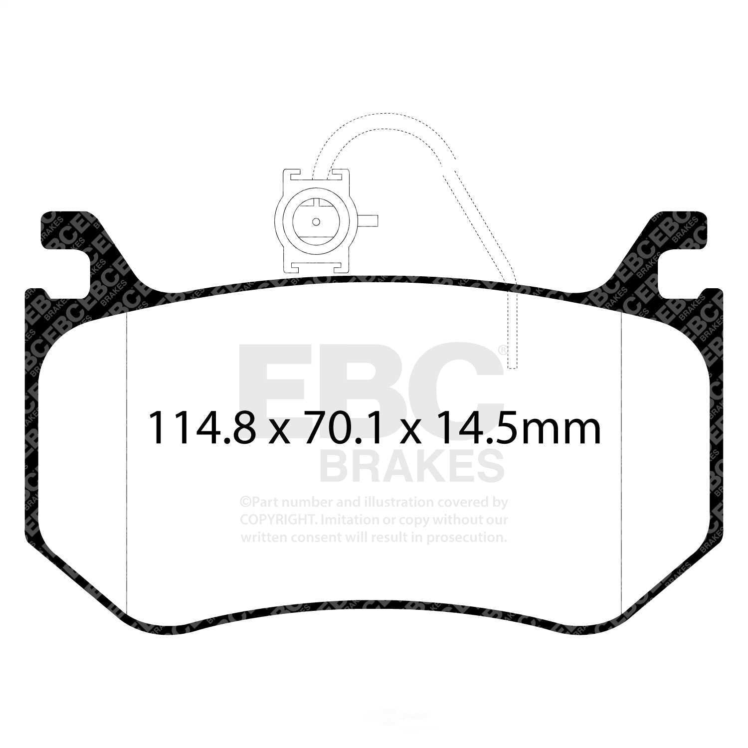 EBC Brakes Bluestuff NDX Trackday Brake Pad Set Fits select: 2018-2022 ALFA ROMEO STELVIO, 2017-2022 ALFA ROMEO GIULIA