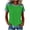 Green, variant on MOJOGO Women's Denim Patchwork Shirts Crewneck Short Sleeve Tops Spring Shirt Summer T Shirts Color Block Outfits 3XL